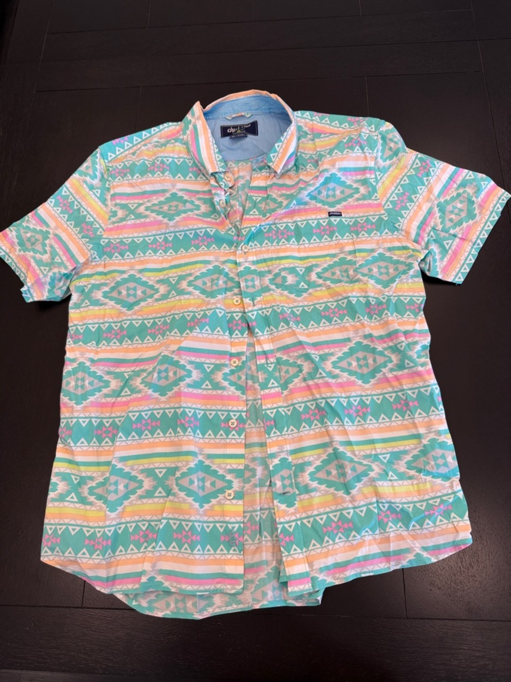 Chubbies NWT The Southwestern Geometric Print Friday Shirt - XL